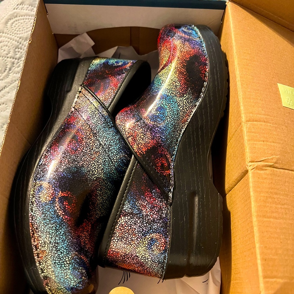 Dansko multi mosaic professional clogs
